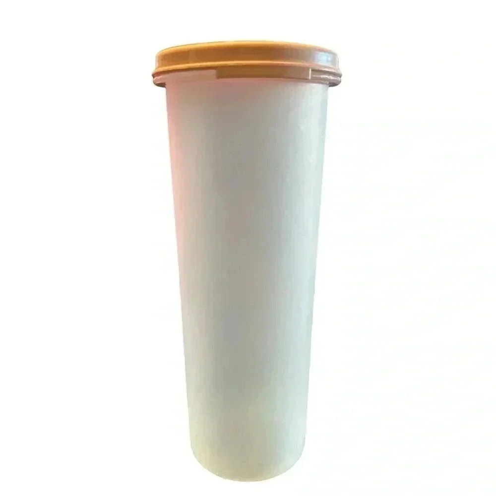 Vintage Tupperware #1643-18 Modular Mate Keeper with Pink Lid 1607-7 30 Fluid Oz